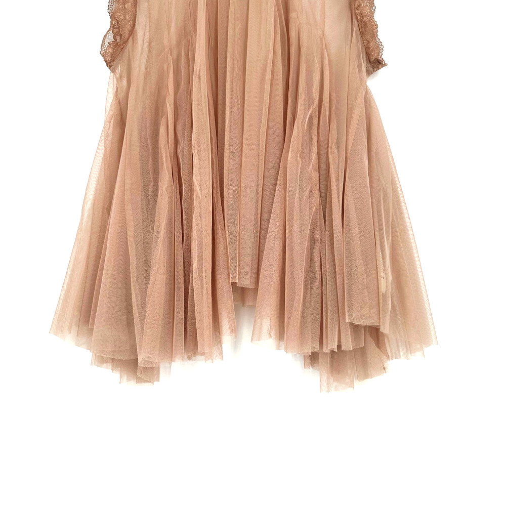 Anthropologie Godet Tulle Swing Top Large Sheer Lace Romantic Coquette Whimsical - Picture 3 of 9